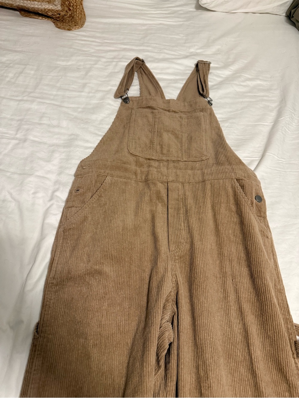 Altar'd State Taupe Corduroy Overalls Jumpsuit - Picture 2 of 4